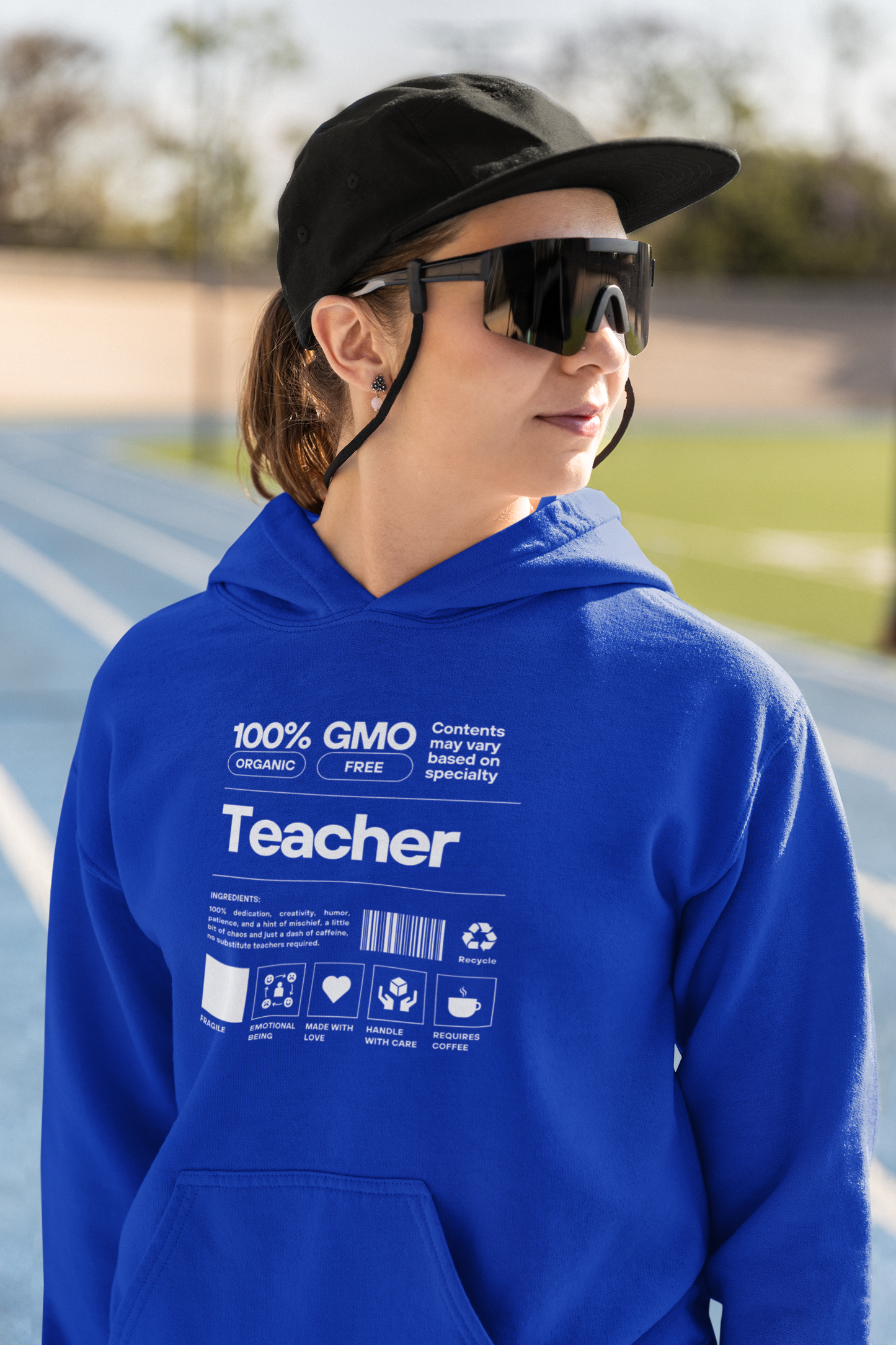 100% Organic Teacher | Unisex Hoodie