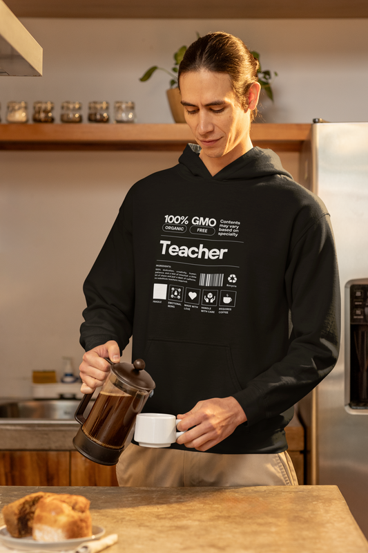 100% Organic Teacher - Classic Unisex Hoodie